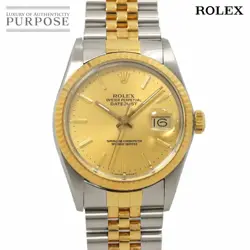 ROLEX DATEJUST COMBI 16013 R SERIES MEN'S WATCH FROM JAPAN G0523
