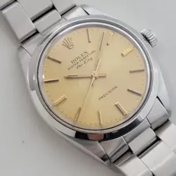 MENS ROLEX OYSTER PRECISION 5500 AIR KING 34M 1970S AUTOMATIC ALL ORIGINAL RA493