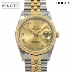 ROLEX DATEJUST COMBI 16233 P SERIES MEN'S WATCH FROM JAPAN G0523