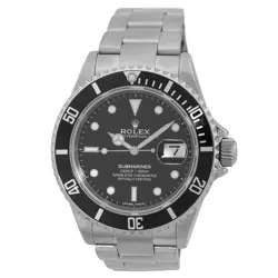 ROLEX STAINLESS STEEL 40MM SUBMARINER DATE 16610 BOX ROLEX SERVICE WARRANTY