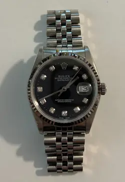 ROLEX DATEJUST 36 16234 BLACK DIAMOND DIAL | SERVICED |