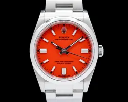 ROLEX 126000 OYSTER PERPETUAL SS CORAL RED DIAL