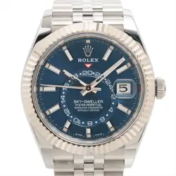 ROLEX SKY-DWELLER 326934 SS×WG SS×WG AT BLUE-FACE JUBILEE BRACELET 1 EXTRA LINK