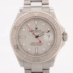 ROLEX YACHT‑MASTER 16622 SS×PT SS AT SILVER-FACE 1 EXTRA LINK