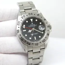 ROLEX 16570 EXPLORER II WITH BLACK DIAL AND 3186 MOVEMENT