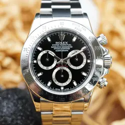 ROLEX DAYTONA 116520 BLACK DIAL STAINLESS STEEL - SERVICED - WARRANTY 2027