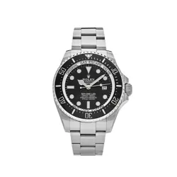 ROLEX 136660 SEA-DWELLER DEEPSEA STAINLESS STEEL BLACK DIAL 44MM WATCH