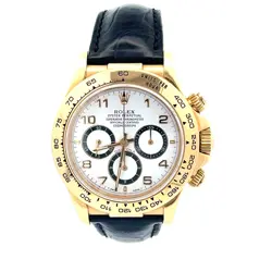 ROLEX 1991 DAYTONA COSMOGRAPH 16518 18K YELLOW GOLD WHITE DIAL WRIST WATCH