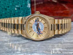 ROLEX DAY-DATE 18238 PHIL NEVIN SIGNED DIAL BOX 18K WATCH PADRES MEMORABILIA