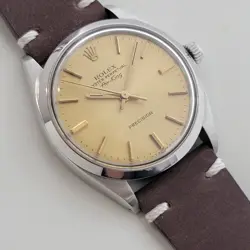 MENS ROLEX OYSTER PRECISION 5500 AIR KING 34M 1970S AUTOMATIC VINTAGE RA493B