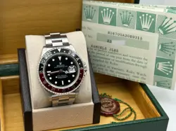 ROLEX GMT MASTER 16700 COKE RED AND BLACK STAINLESS STEEL 40MM