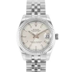 ROLEX DATEJUST 31 178274 STEEL SILVER INDEX HIDDEN JUBILEE LADIES WATCH