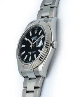 Rolex Datejust II 41mm Stainless Steel Oyster Bracelet - Black Stick Dial
