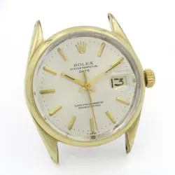 Rolex OP Date Ref. 1550 Silver Sunburst Dial Gold-Capped 34mm #W118178-1