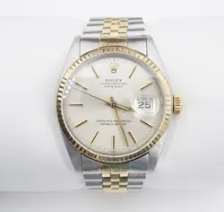 ROLEX DATEJUST 16013 SS 18K 1979 MENS 36MM JUBILEE TWO TONE QUICKSET W1157