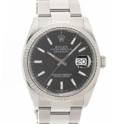 ROLEX DATEJUST 36 126234 BLACK OYSTER WARRANTY 2020 BOX/PAPER