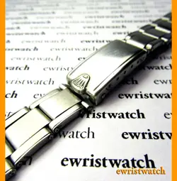 GENUINE 1960S ROLEX EXPANDABLE RIVETS SS BRACELET 19MM ENDS 4767 5036 6202 6205