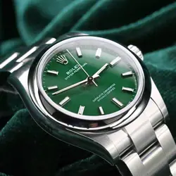 2025 NEW UNWORN ROLEX OYSTER PERPETUAL 31 GREEN STAINLESS STEEL 277200-0006