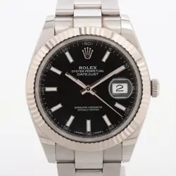 ROLEX DATEJUST 126334 SS×WG SS AT BLACK DIAL 2 EXTRA LINKS