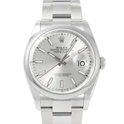 ROLEX DATEJUST 36 126200 SILVER/BAR DIAL  638230