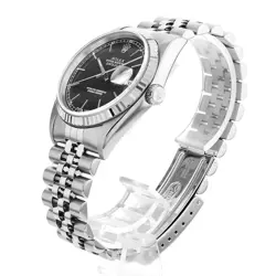 ROLEX DATEJUST 16234 BLACK BAR Y 497835