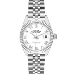 ROLEX DATEJUST 28 STEEL WHITE GOLD LADIES WATCH 279174