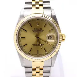 ROLEX DATEJUST 36MM 18K GOLD COMBINATION MENS WATCH 16233 54421230