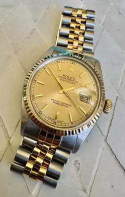 ROLEX DATEJUST 16013M 36MM 18K AND STEEL