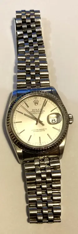 MEN'S ROLEX WATCH OYSTER PERPETUAL DATE ADJUST