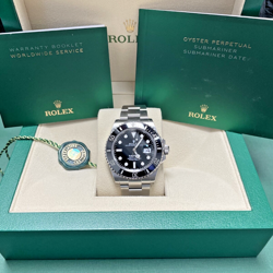 2024 ROLEX SUBMARINER 126610LN BLACK DIAL STEEL OYSTER BRACELET WITH BLACK BEZEL