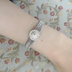 ROLEX ANTIQUE LADIES GOLD WATCH K14WG SOLID GOLD RARE