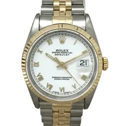 ROLEX 16233 DATEJUST WHITE ROMAN #KN285
