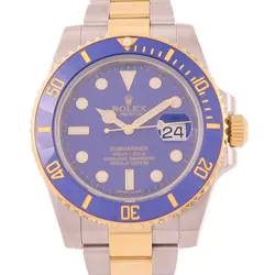 ROLEX SUBMARINER AUTOMATIC WATCH 116613LB STAINLESS STEEL/18K YELLOW GOLD BLUE