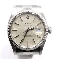 ROLEX DATEJUST 16014 DIAL STAINLESS STEEL MEN’S WATCH 36MM 76915200