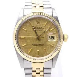 ROLEX DATEJUST 36MM 18K GOLD & STEEL MEN'S WATCH 16013 57284317