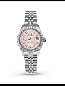 ROLEX DATEJUST DIAMOND BEZEL WATCH 26MM PINK DIAL | 1.25CT