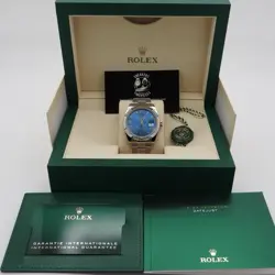 Rolex Datejust 41 126334 Azzurro Blue Fluted Oyster NEW 2025 COMPLETE FULL SET