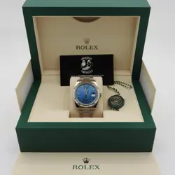 Rolex Datejust 41 126334 Azzurro Blue Fluted Oyster NEW 2025 COMPLETE FULL SET