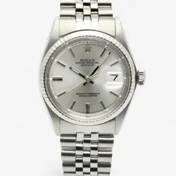 ROLEX DATEJUST 36 VINTAGE 1601 MEN'S STEEL WATCH GRAY DIAL 1978 136181402