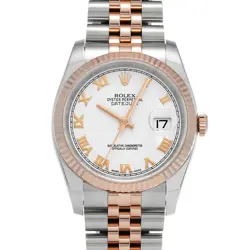 USED ROLEX DATEJUST 116231 WHITE CASE SIZE 35×35MM MEN'S WATCH #511626