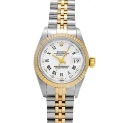 USED ROLEX DATEJUST 69173G WHITE CASE SIZE 26×26MM LADIES WATCH #511826