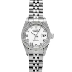 USED ROLEX DATEJUST 79174 WHITE CASE SIZE 26×26MM LADIES WATCH #5310226