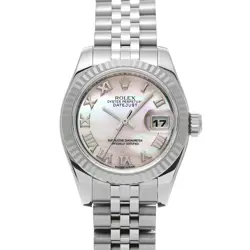 USED ROLEX DATEJUST 179174NR PINK CASE SIZE 26×26MM LADIES WATCH #51426