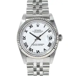 USED ROLEX DATEJUST 78274 WHITE CASE SIZE 31.0MM LADIES WATCH #511026