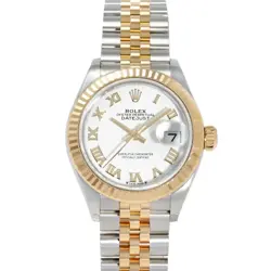 USED ROLEX 279173 WHITE LADIES WATCH #511326