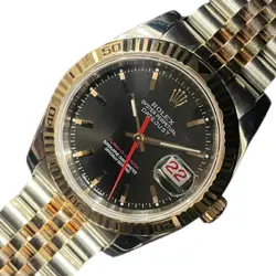 USED ROLEX TURN-O-GRAPH 116261 BLACK CASE SIZE 36 MM MEN'S WATCH #51726