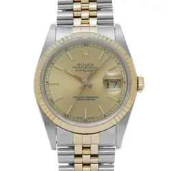 ROLEX DATEJUST 16233 L-SERIES (1990) GOLD MEN'S AUTOMATIC #GZ124