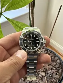 ROLEX SUBMARINER NO-DATE 114060 STEEL BLACK CERAMIC 40MM WATCH BOX