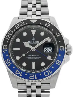 USED ROLEX GMT MASTER II BLUE X BLACK BEZEL 126710BLNR MEN'S WATCH #522326