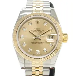 USED ROLEX DATEJUST 179173G CASE SIZE 26MM BAND SIZE 16CM LADIES WATCH #51726